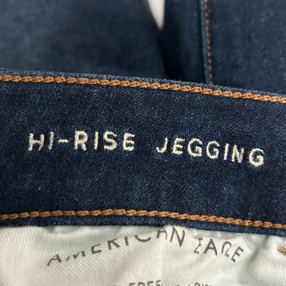 American Eagle Dream Jean Hi-Rise Jegging Women’s Size 8 Stretch Denim Dark Wash - Picture 7 of 8